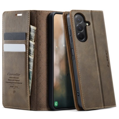 "CaseMe" Retro Skin ahke kaaned - pruun (Galaxy A57)