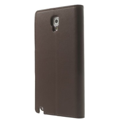 Samsung Galaxy Note 3 Neo Mercury Sonata atvērams brūns ādas maciņš / Vacins.lv