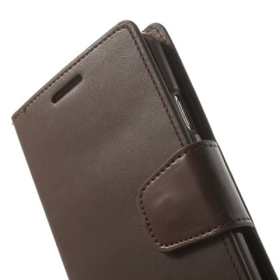 Samsung Galaxy Note 3 Neo Mercury Sonata atvērams brūns ādas maciņš / Vacins.lv