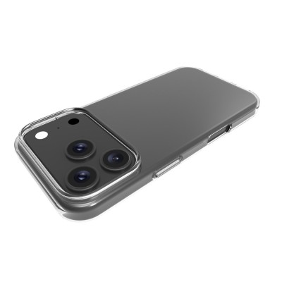 Kõva silikoon (TPU) ümbris – läbipaistev (iPhone 17 Pro Max)