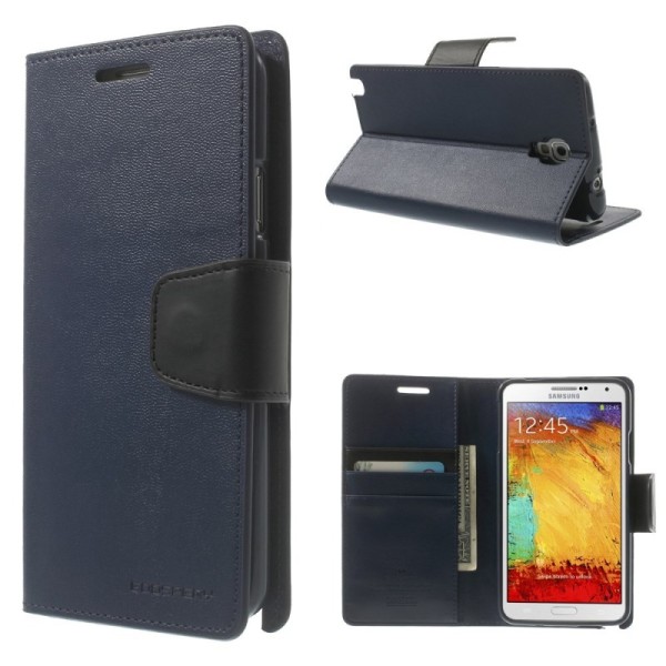 „Mercury“ Sonata atvērams maciņš - zils (Galaxy Note 3 Neo)