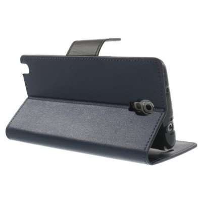 Samsung Galaxy Note 3 Neo Mercury Sonata atvērams zils ādas maciņš / Vacins.lv