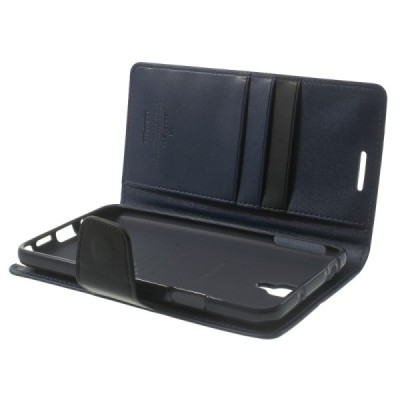 Samsung Galaxy Note 3 Neo Mercury Sonata atvērams zils ādas maciņš / Vacins.lv