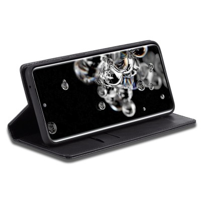 „LC.IMEEKE“ atverčiamas dėklas, knygutė - juodas (Galaxy S20 Ultra)