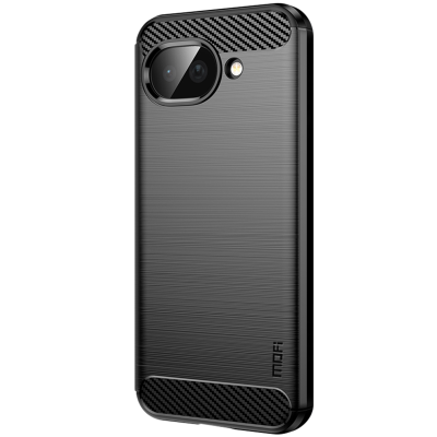 „Mofi“ Carbon cieta silikona (TPU) apvalks - melns (Pixel 10a)