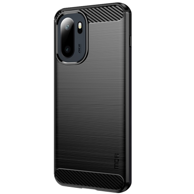 „Mofi“ Carbon Kõva silikoon (TPU) kaaned - must (OnePlus 15R / Ace 6T / Ace 6)