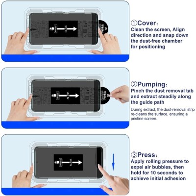 "IMAK" Dustless Tempered Glass ekrāna aizsargstikls - dzidrs (Galaxy S24)