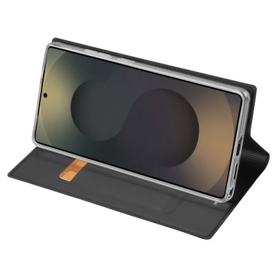 „Dux Ducis“ Skin atverčiamas dėklas - juodas (Galaxy S26 Ultra)