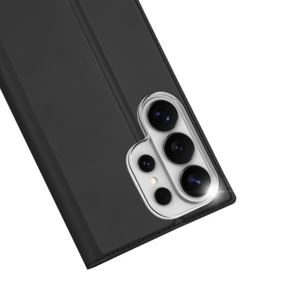 „Dux Ducis“ Skin atverčiamas dėklas - juodas (Galaxy S26 Ultra)