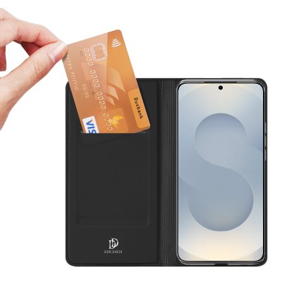 "Dux Ducis" Skin atvērams maciņš - melns (Galaxy S26+)