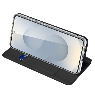 „Dux Ducis“ Skin atverčiamas dėklas - juodas (Galaxy S26+)