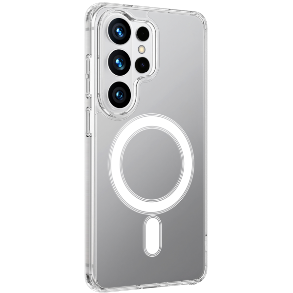 „Tubi“ MagSafe kieto silikono (TPU) dėklas - skaidrus (Galaxy S26 Ultra)