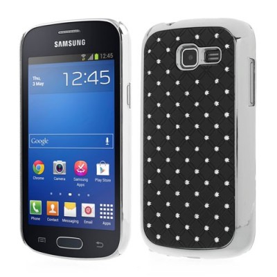 Samsung Galaxy Trend Lite S7390 (S7392) elegants melns apvalks ar spīduļiem / Vacins.lv