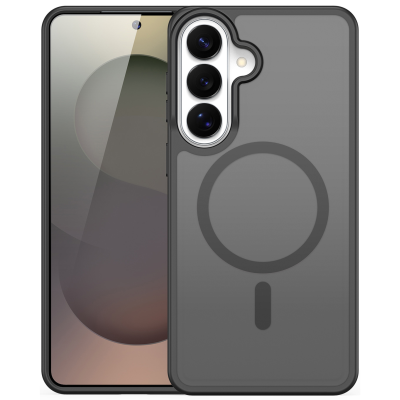 "DUX DUCIS" Yind MagSafe matēts cieta silikona (TPU) apvalks - melns (Galaxy S26)