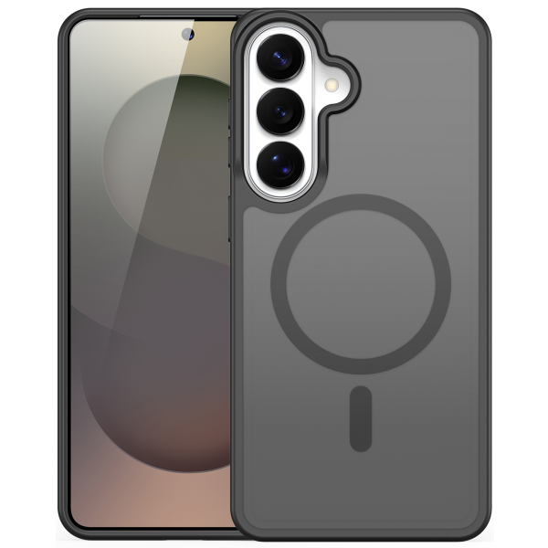 "DUX DUCIS" Yind MagSafe matēts cieta silikona (TPU) apvalks - melns (Galaxy S26)