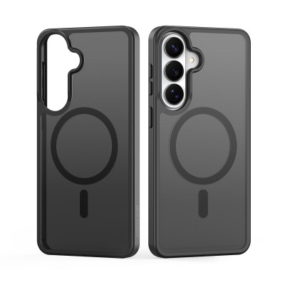 "DUX DUCIS" Yind MagSafe Matte Hard Silicone (TPU) Case - Black (Galaxy S26+)
