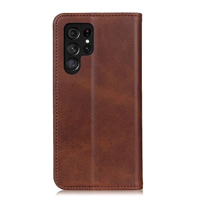 "Binfen" Split flip book case - brown (Galaxy S26 Ultra)