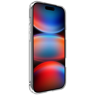 "IMAK" UX-5 cieta silikona (TPU) apvalks - dzidrs (iPhone 17 Pro Max)