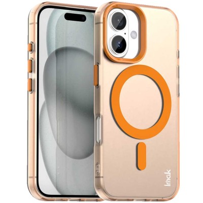 "IMAK" Candy MagSafe matt kõva silikoon (TPU) ümbris – oranž (iPhone 17)