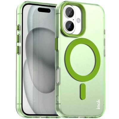 "IMAK" Candy MagSafe Matte Hard Silicone (TPU) Case - Green (iPhone 17)