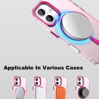 "IMAK" Candy MagSafe matēts cieta silikona (TPU) apvalks - rozs (iPhone 17)