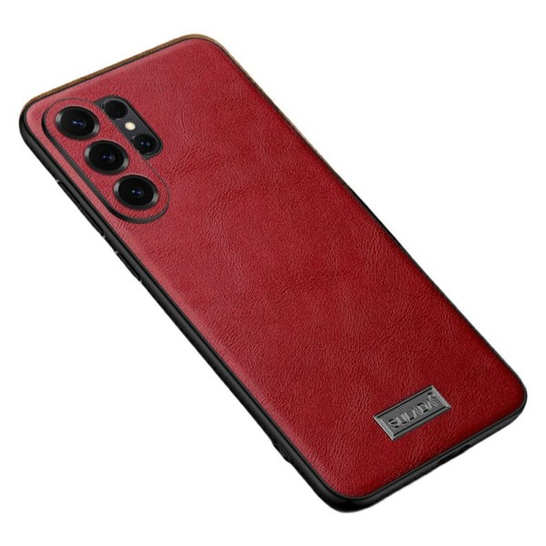 „Sulada“ Leather dėklas - raudonas (Galaxy S26 Ultra)
