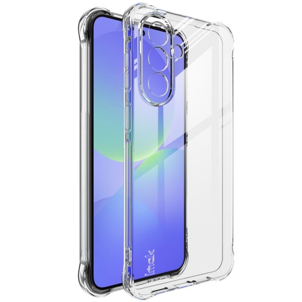 „Imak“ sustiprintos apsaugos kieto silikono (TPU) airbag dėklas - skaidrus (Galaxy A57)