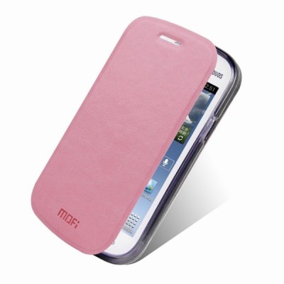 Samsung Galaxy Trend Lite S7390 (S7392) Mofi Rui sērijas rozs ādas atvērams maciņš / Vacins.lv