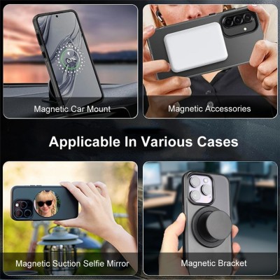 "IMAK" Candy MagSafe Matte Hard Silicone (TPU) Case - Black (Xiaomi 17)