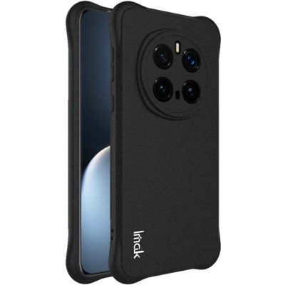 "Imak" pastiprinātas aizsardzības Airbag cieta silikona matēta (TPU) apvalks - melns (Honor Magic7 Pro 5G)