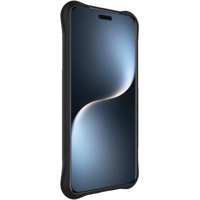 „Imak“ sustiprintos apsaugos Airbag kieto silikono matinis (TPU) dėklas - juodas (Honor Magic7 Pro 5G)