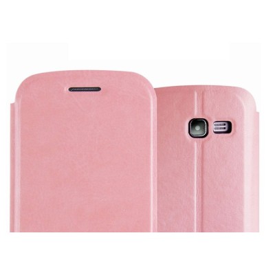 Samsung Galaxy Trend Lite S7390 (S7392) Mofi Rui sērijas rozs ādas atvērams maciņš / Vacins.lv