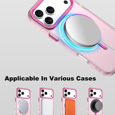 "IMAK" Candy MagSafe Matte Hard Silicone (TPU) Case - pink (iPhone 17 Pro Max)