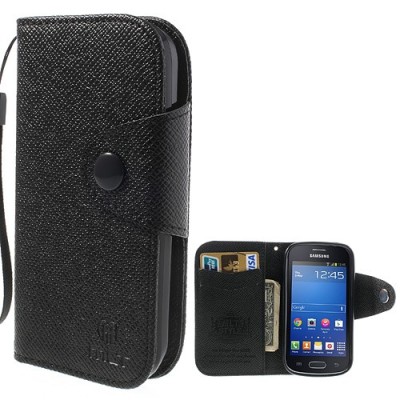 MLT atverčiamas Samsung Galaxy Trend Lite S7390 (S7392) juodas dėklas - knygutė / Priedai.lt