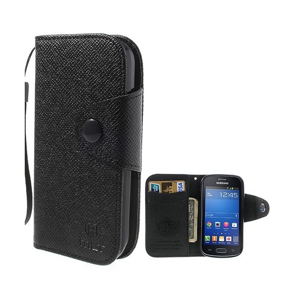 „MLT“ atverčiamas dėklas - juodas (Galaxy Trend Lite)