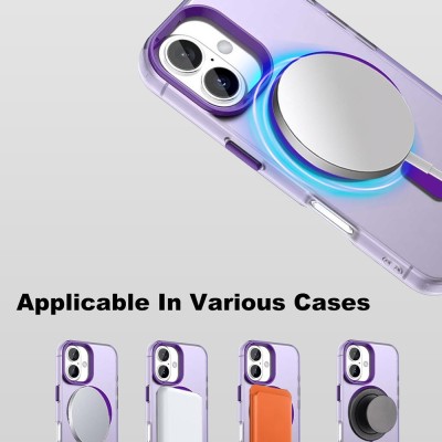 „IMAK“ Candy MagSafe matinis kieto silikono (TPU) dėklas - violetinis (iPhone 17)