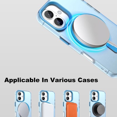 "IMAK" Candy MagSafe matēts cieta silikona (TPU) apvalks - zils (iPhone 17)