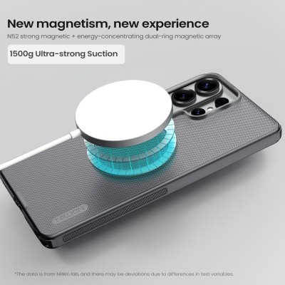 "Nillkin" Super Frosted Shield Pro Magnetic apvalks - melns (Galaxy S26 Ultra)