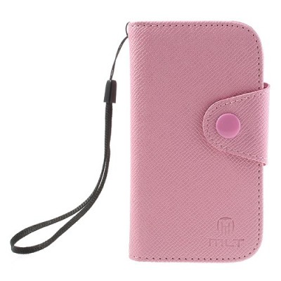 MLT atverčiamas Samsung Galaxy Trend Lite S7390 (S7392) rožinis dėklas - knygutė / Priedai.lt