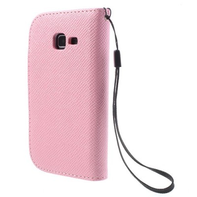 MLT atverčiamas Samsung Galaxy Trend Lite S7390 (S7392) rožinis dėklas - knygutė / Priedai.lt