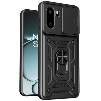 "AMORUS" Kickstand Tugevdatud turvalisus ümbris - must (OnePlus 15R)
