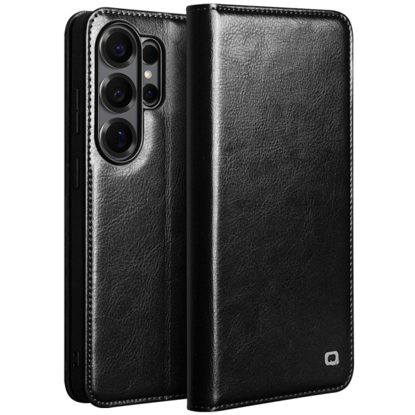 "QIALINO" flip case cover - black (Galaxy S26 Ultra)