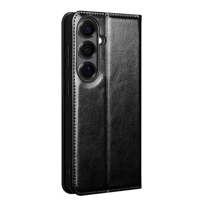 "QIALINO" flip case cover - black (Galaxy S26)