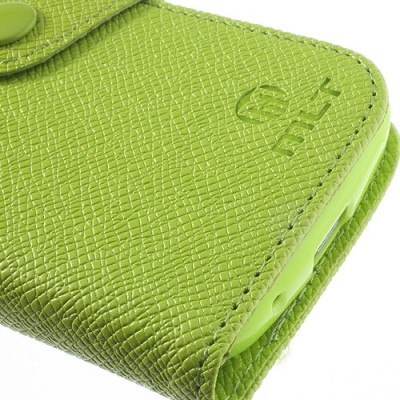 MLT atvēramais Samsung Galaxy Trend Lite S7390 (S7392) zaļš maciņš / Vacins.lv