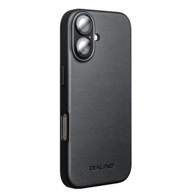 „QIALINO“ Slim MagSafe dėklas - juodas (iPhone 17)