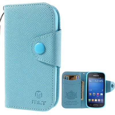 MLT atverčiamas Samsung Galaxy Trend Lite S7390 (S7392) mėlynas dėklas - knygutė / Priedai.lt
