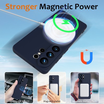 „Shell“ MagSafe kieto silikono (TPU) dėklas - tamsiai mėlynas (Galaxy S26 Ultra)