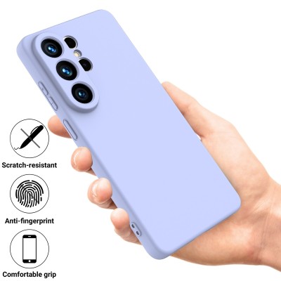 „Shell“ kieto silikono (TPU) dėklas - violetinis (Galaxy S26 Ultra)