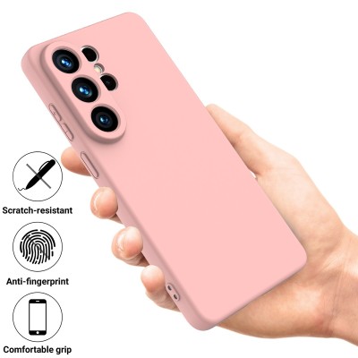 „Shell“ kieto silikono (TPU) dėklas - rožinis (Galaxy S26 Ultra)