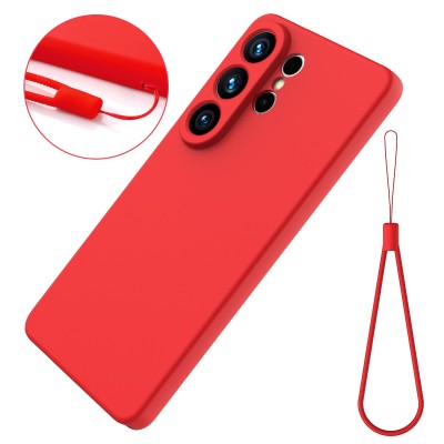 „Shell“ kieto silikono (TPU) dėklas - raudonas (Galaxy S26 Ultra)